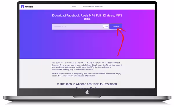 download-fb-reels-on-laptop